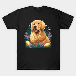 Golden Retriever happy easter day T-Shirt